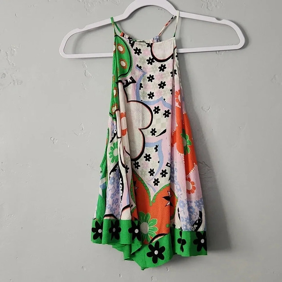 Floral Halter Neck Top - Multicolor - Picture 3 of 9